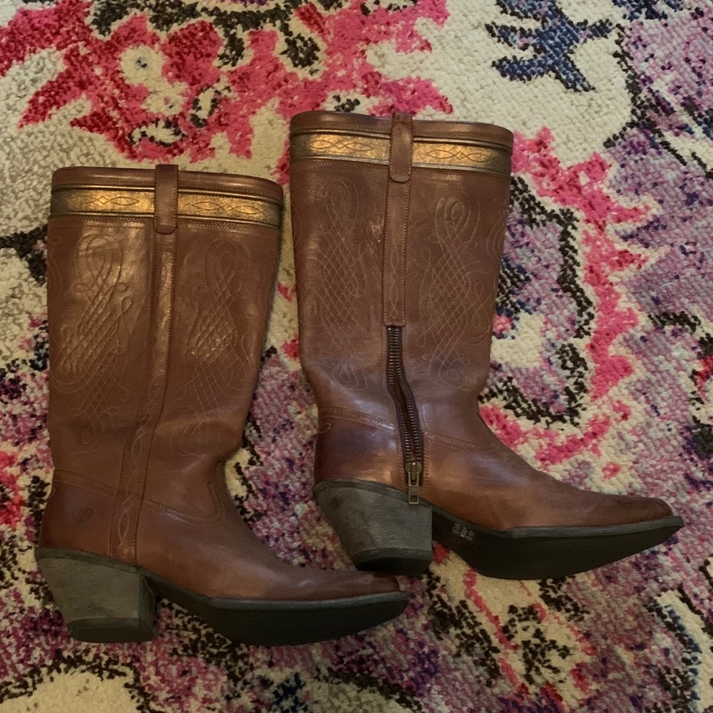 Leather Cowboy Boots